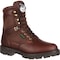 Georgia Boot Men's Waterproof Work Boot, 10.5 M, Steel Toe, 8 in H, Brown, G107 G107 - alternate 1